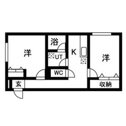 ハイツ新渡場A棟の物件間取画像